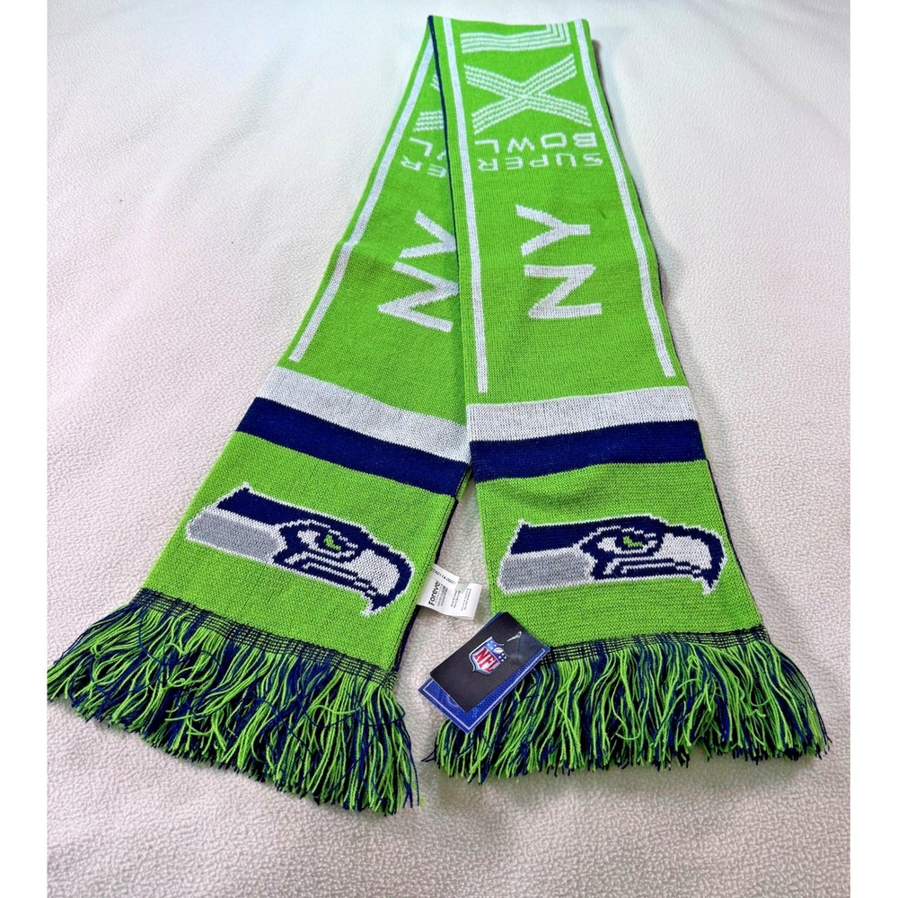 Seattle Seahawks NFL Super Bowl XLVIII(48) 2/2/2014 Scarf NWT